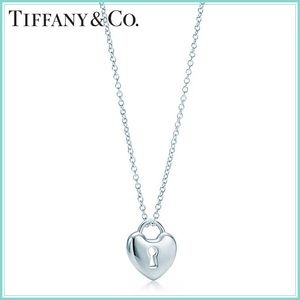 Tiffany & Co. sterling silver heart lock necklace